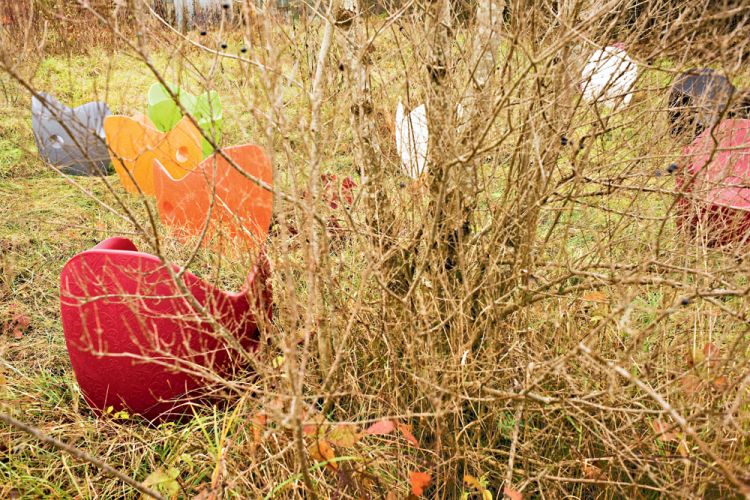 O-Nest Sessel rote Dahlie Moroso