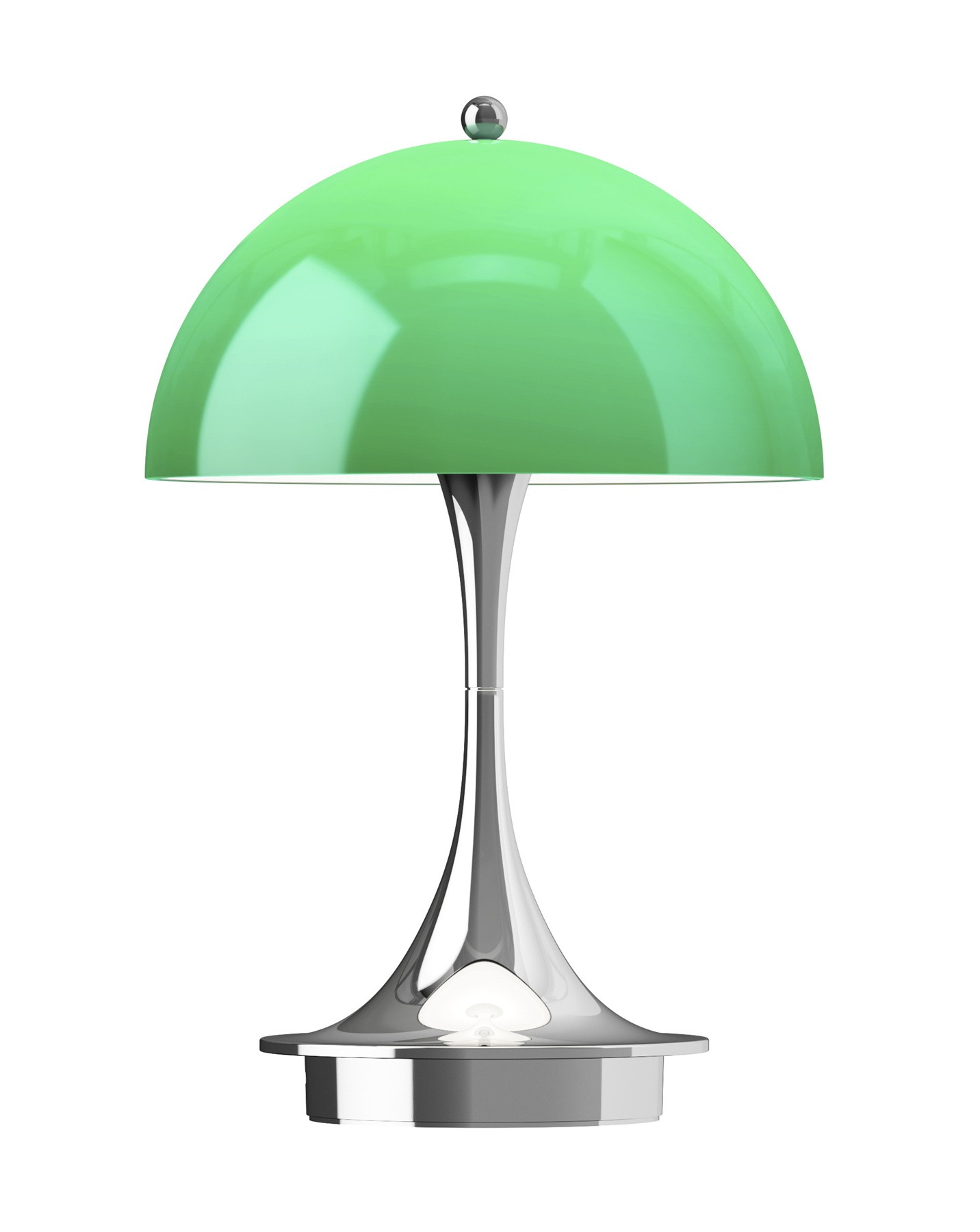 Panthella 160 Portable Lamp Chrom Tischleuchte / Akkuleuchte Louis Poulsen