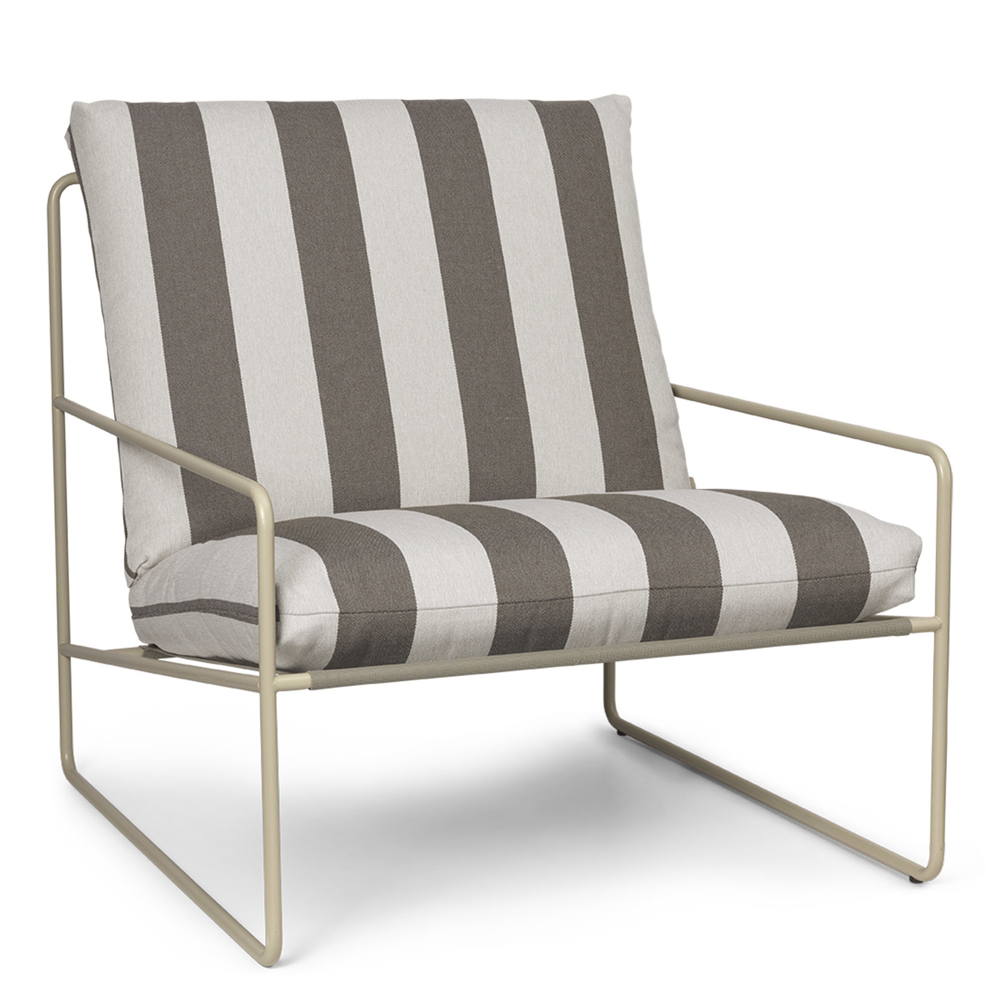 Desert 1- Sitzer Outdoor Sessel Stripes Gestell Cashmere Ferm Living