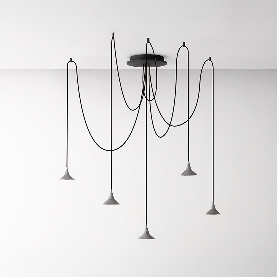 Unterlinden Chandelier Free Kronleuchter Aluminium 2700K Artemide