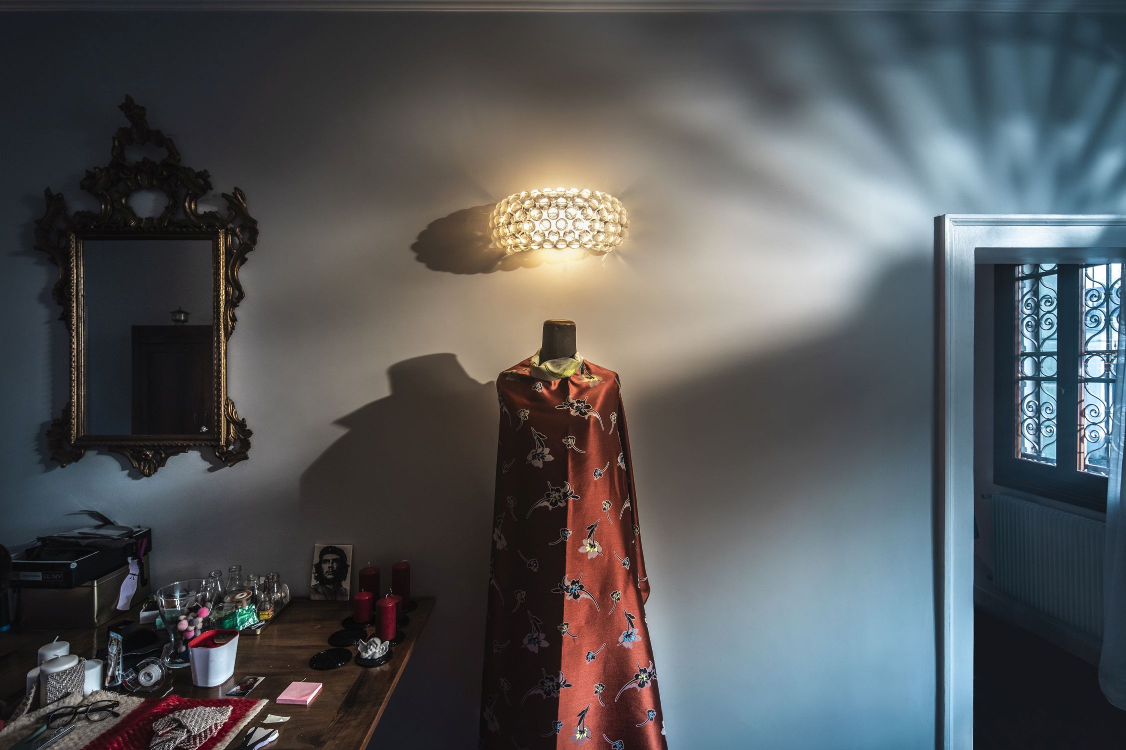 Caboche Plus Parete Wandleuchte Piccola - Transparent Foscarini