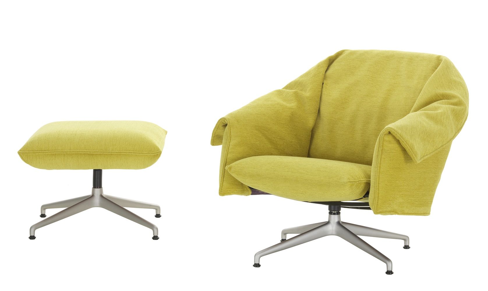 Bascule Lowback Sessel mit Ottoman Vitra
