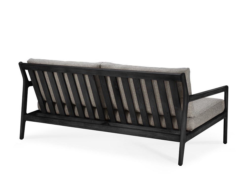Jack Outdoor 2-/ 3 Sitzer Sofa Teak Schwarz lackiert Ethnicraft 2 Sitzer Mokka
