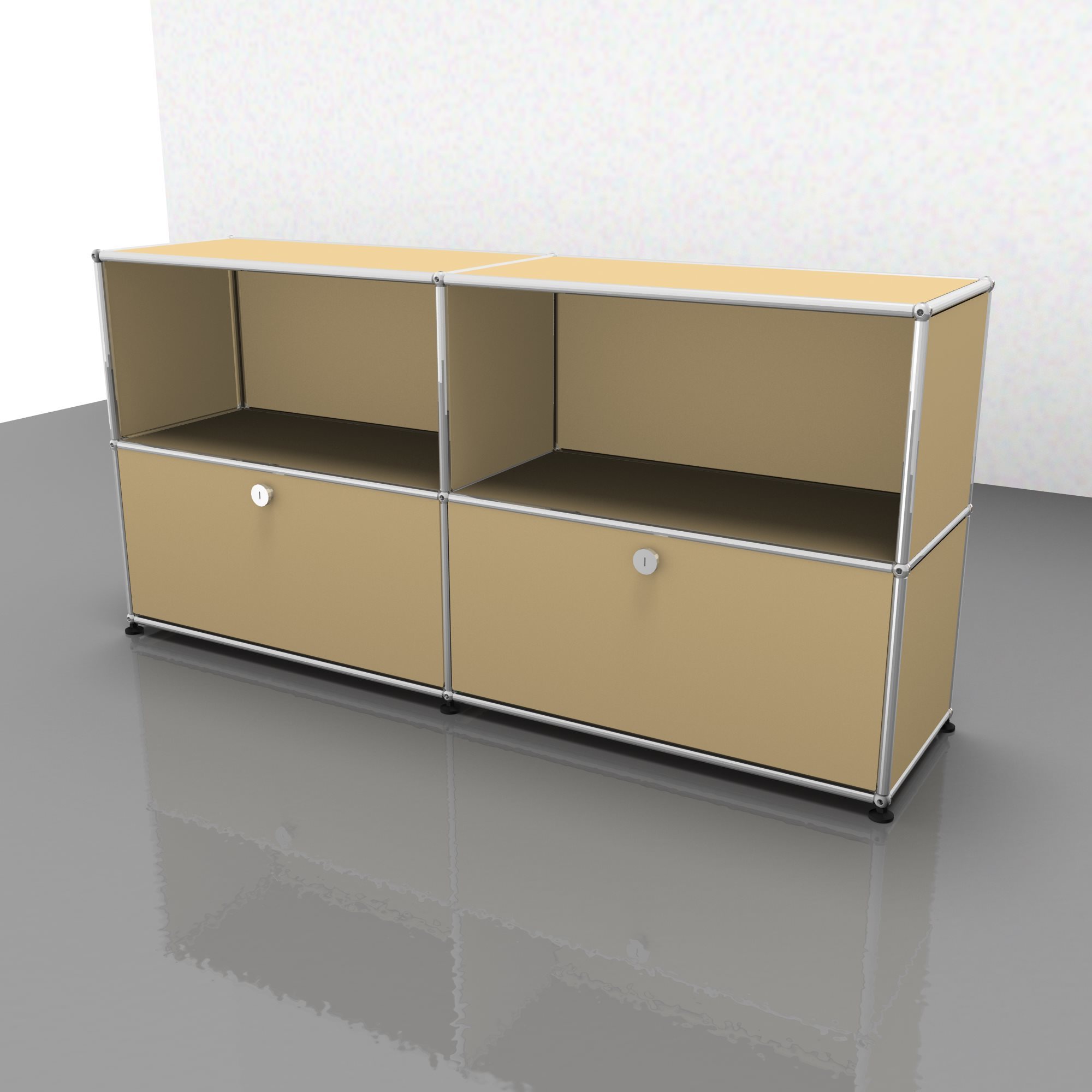USM Haller Sideboard mit 2 Klappen – QUICK SHIP-beige