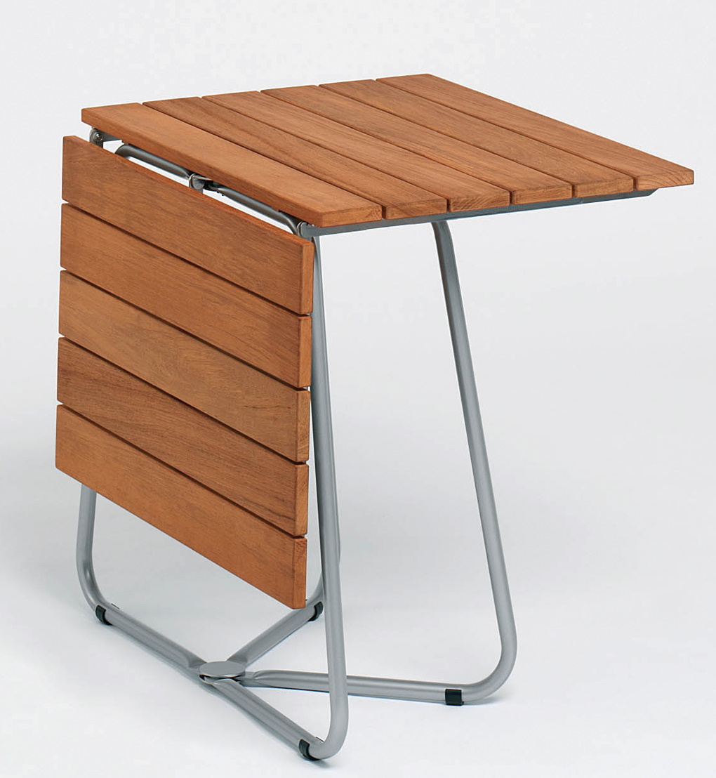 Balcony Klapptisch Edelstahlgestell Teak Weishäupl