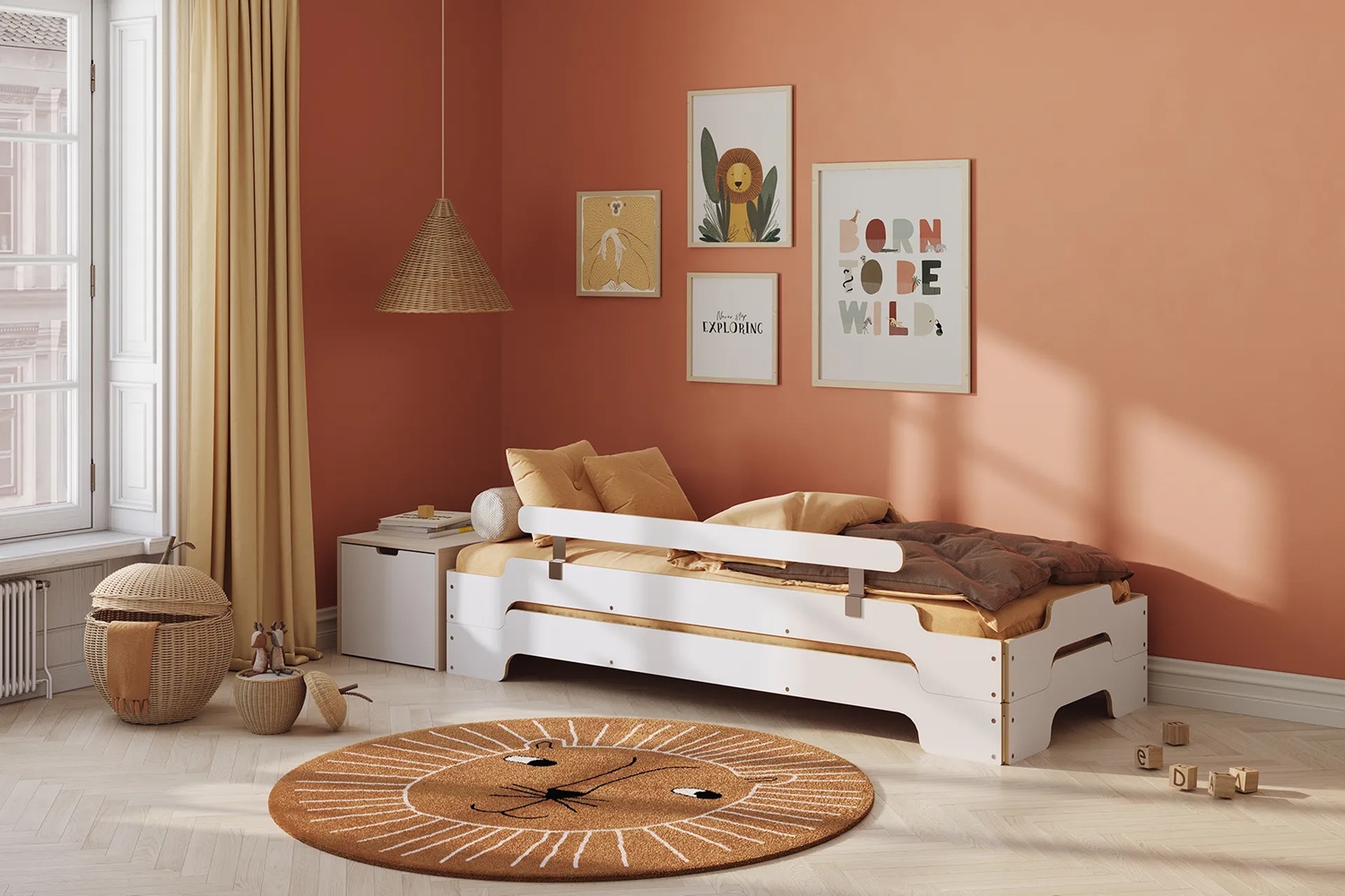 Begrenzungsleiste / Rausfallschutz für Stapelliege Müller Small Living