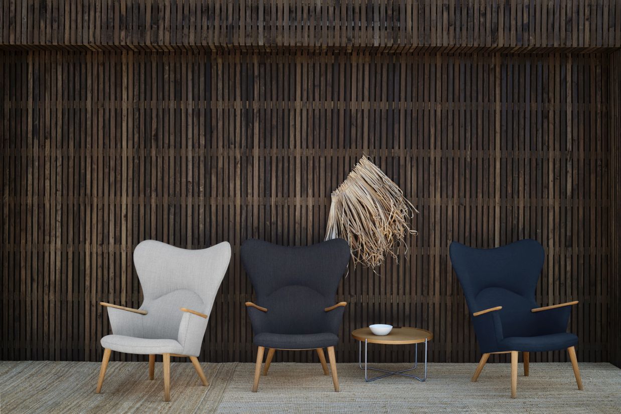 CH78 Mama Bear Lounge Sessel Fiord 0151 Carl Hansen & Søn