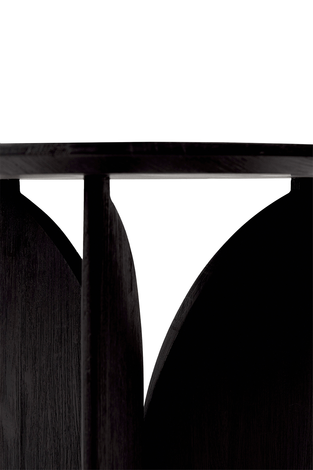 Teak Fin Beistelltisch Schwarz lackiert Ethnicraft