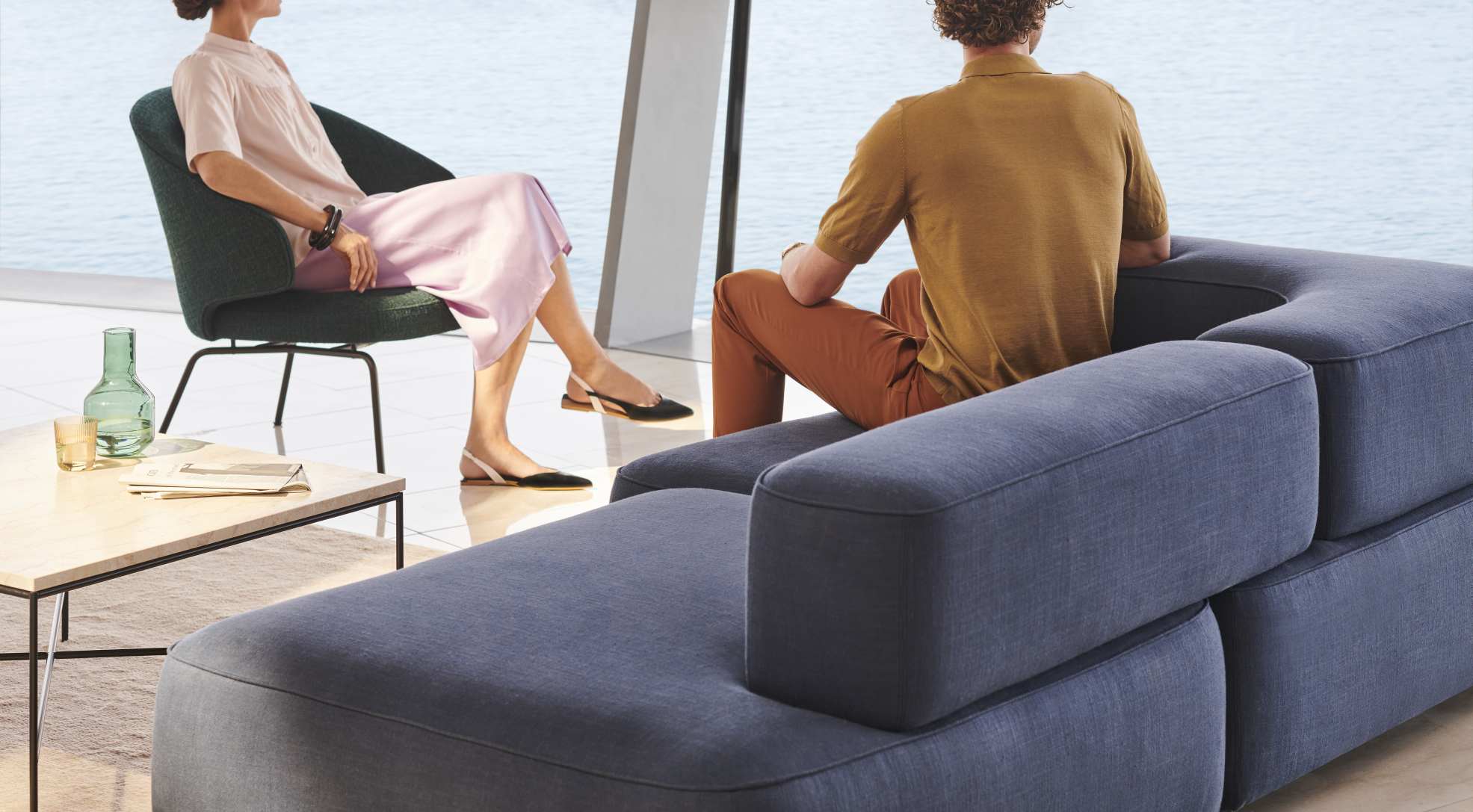 Alphabet 2-Sitzer Sofa Armlehne Rechts Fritz Hansen