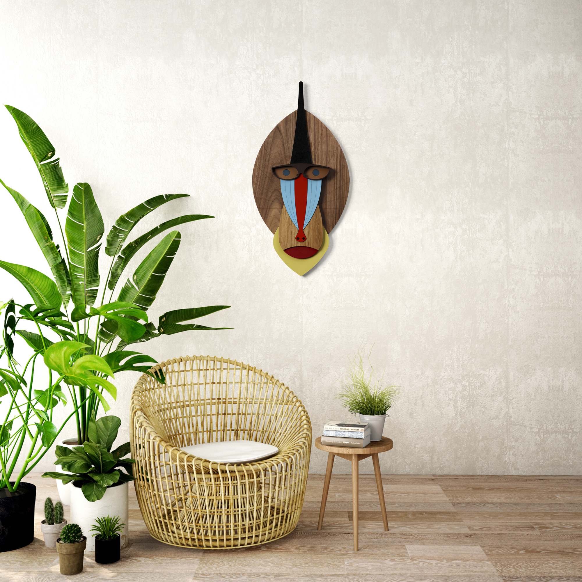 The Mandrill Wandschmuck M Umasqu EINZELSTÜCK