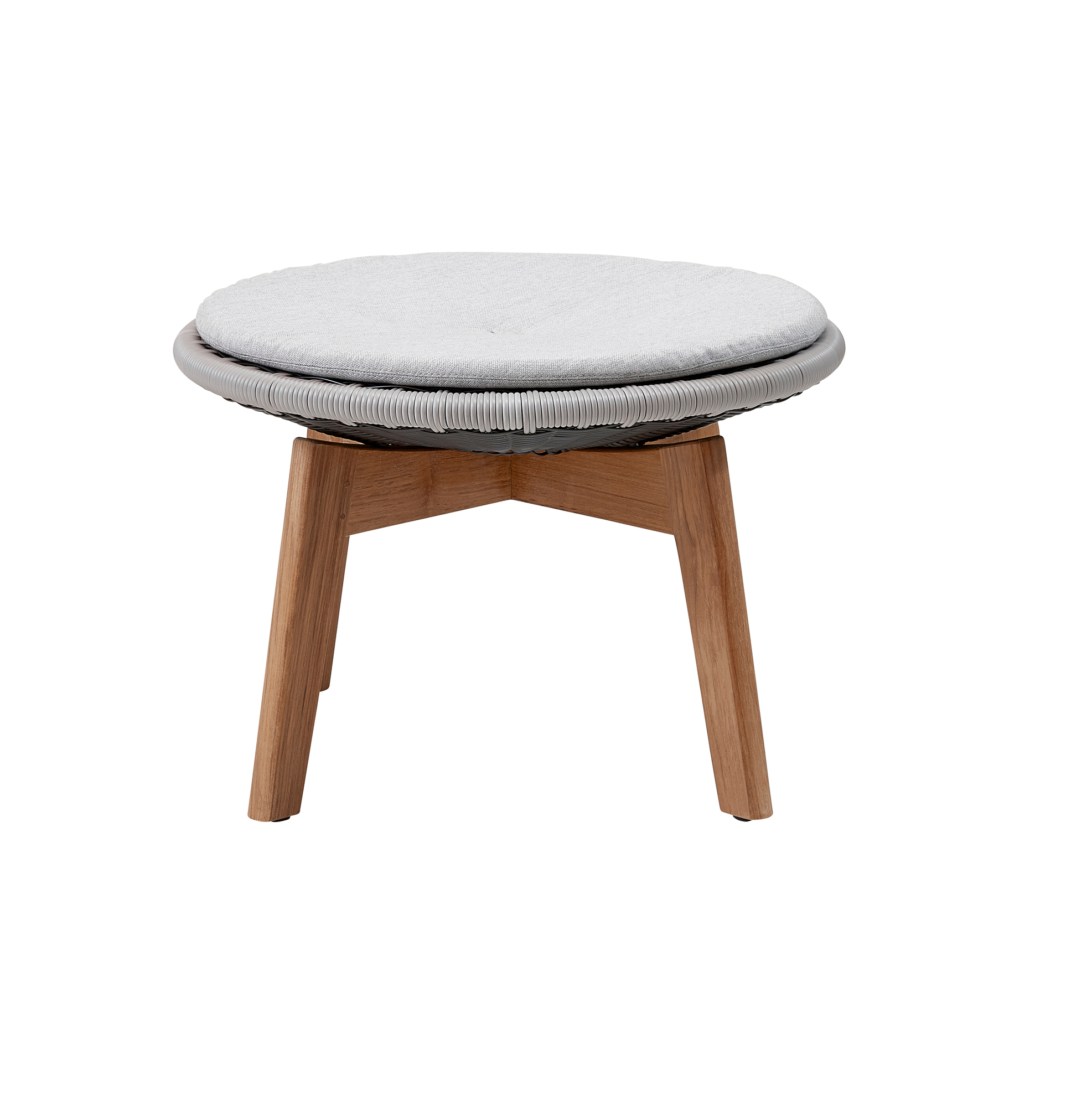 Peacock Outdoor Hocker Faser mit Kissen Cane-Line