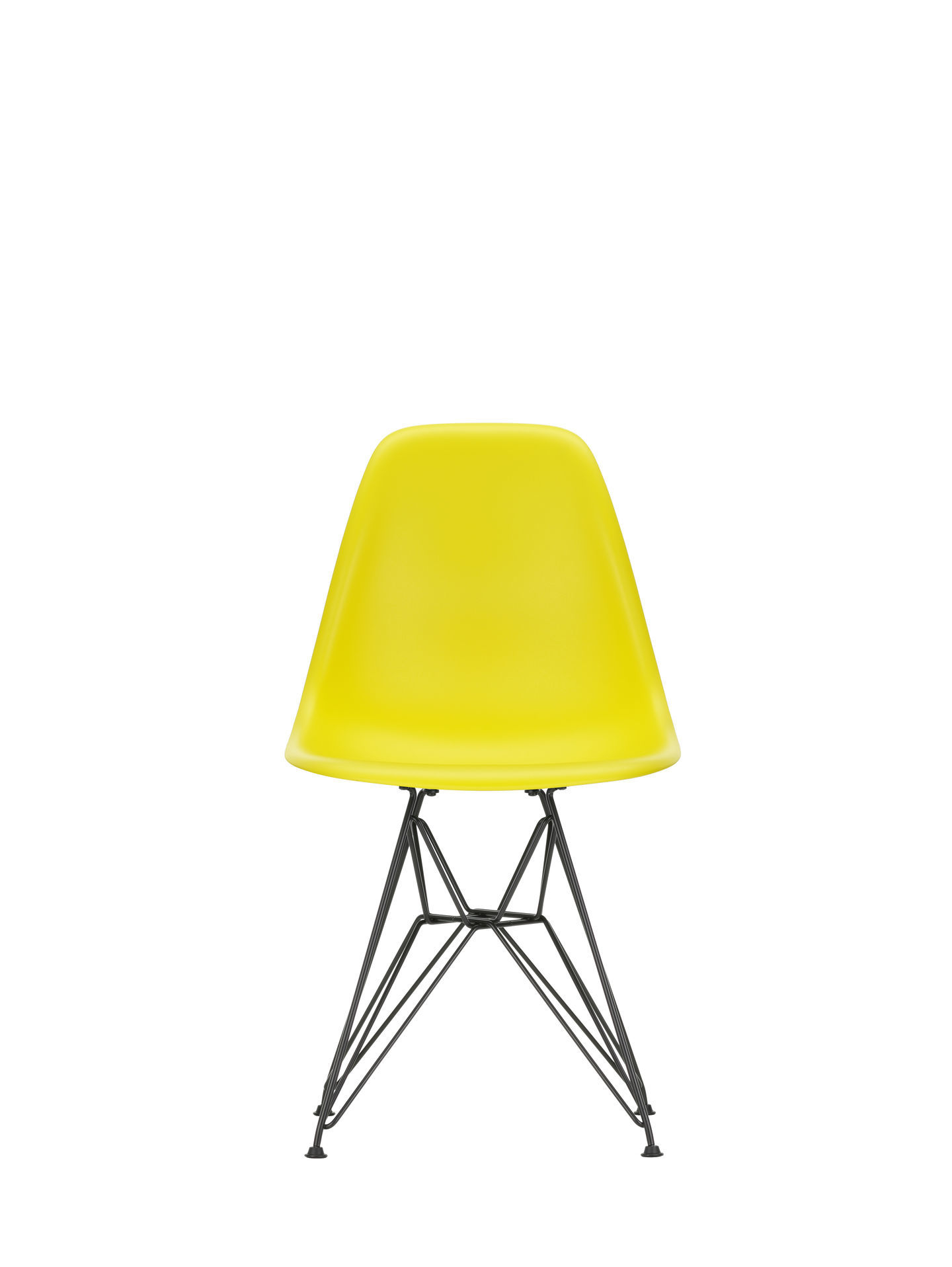 Eames Plastic Side Chair DSR Stuhl Vitra Schwarz-Eisgrau