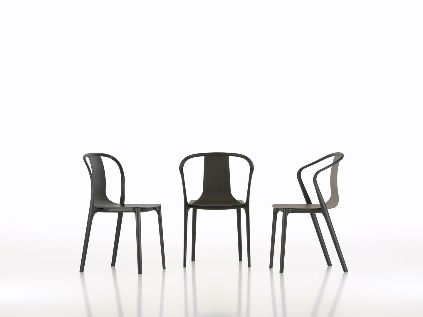 Belleville Armchair Wood Stuhl Vitra