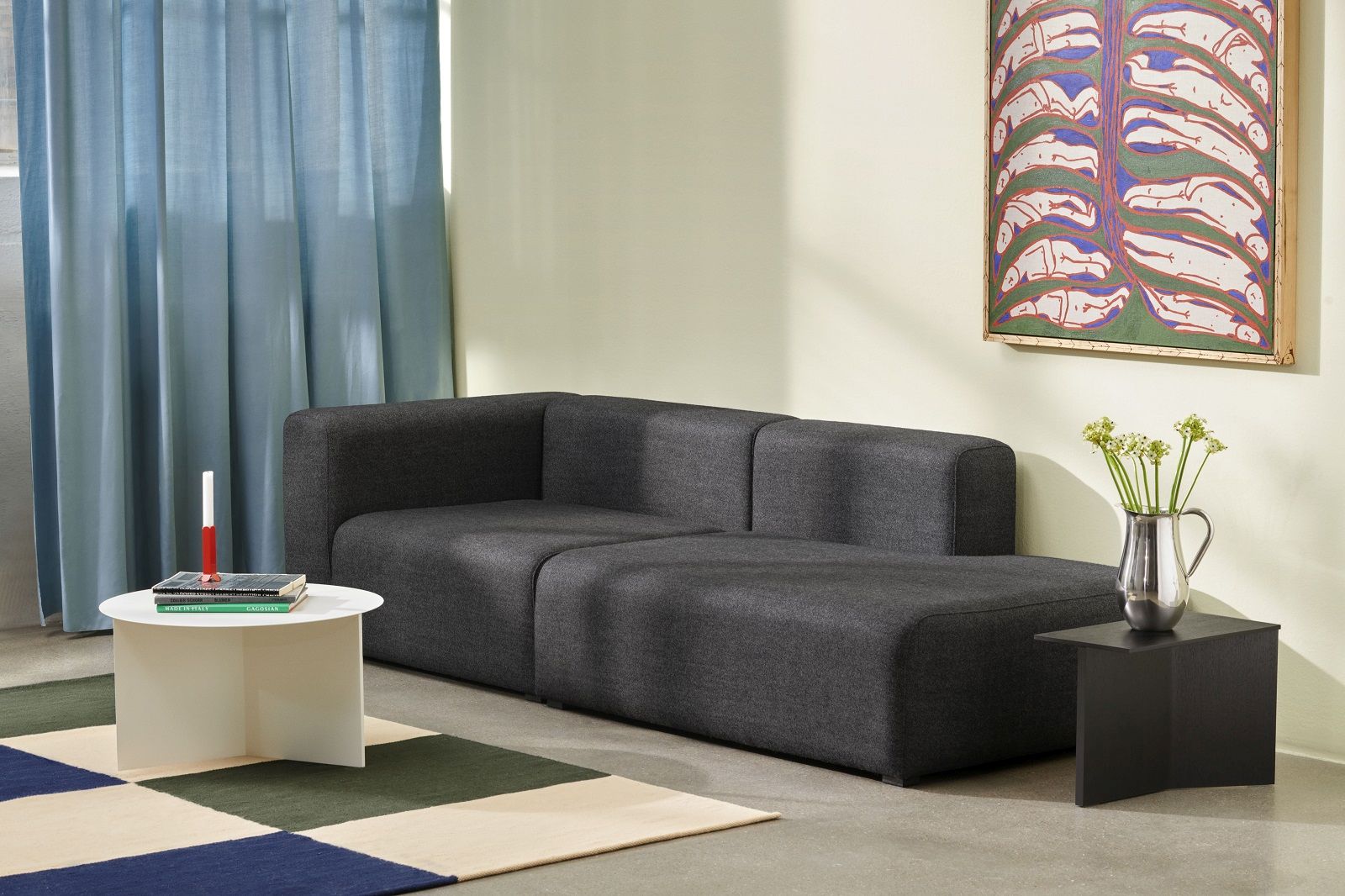 Slit Table Round XL Beistelltisch / Couchtisch Hay 