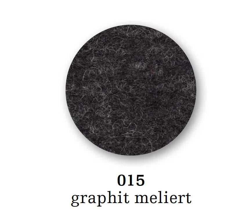 Sitzauflage - Filzauflage S43 2x3 mm Wollfilz Graphit meliert Parkhaus Berlin EINZELSTÜCK