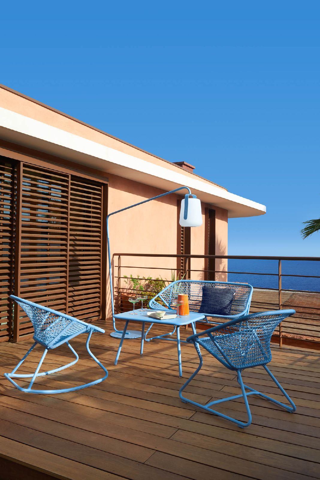 Balad 2 Tischleuchte H 38 cm Fermob Lehmgrau