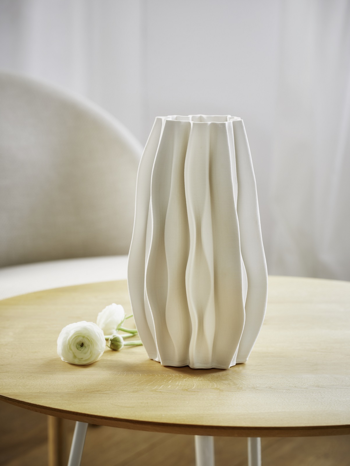 PLISSEE Vase Keramik Philippi 