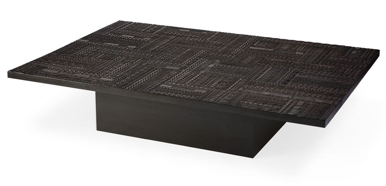 Tabwa Blok Couchtisch Teak schwarz Ethnicraft