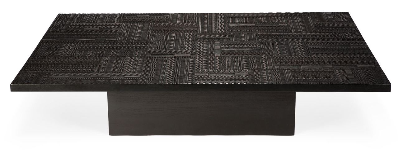 Tabwa Blok Couchtisch Teak schwarz Ethnicraft
