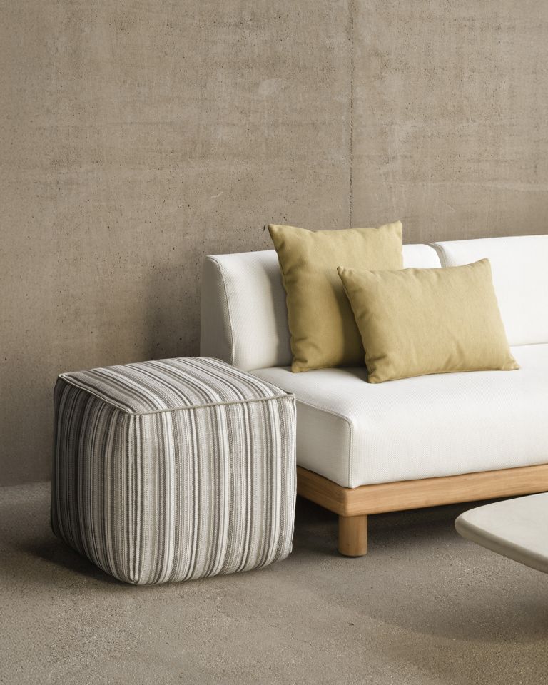 Zahara Outdoor Sitzsack grau gestreift Ethnicraft