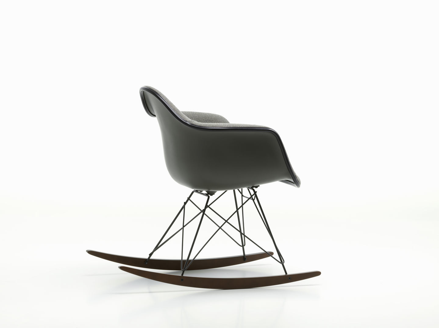 Eames Plastic Armchair RAR Schaukelstuhl Vollgepolstert Vitra