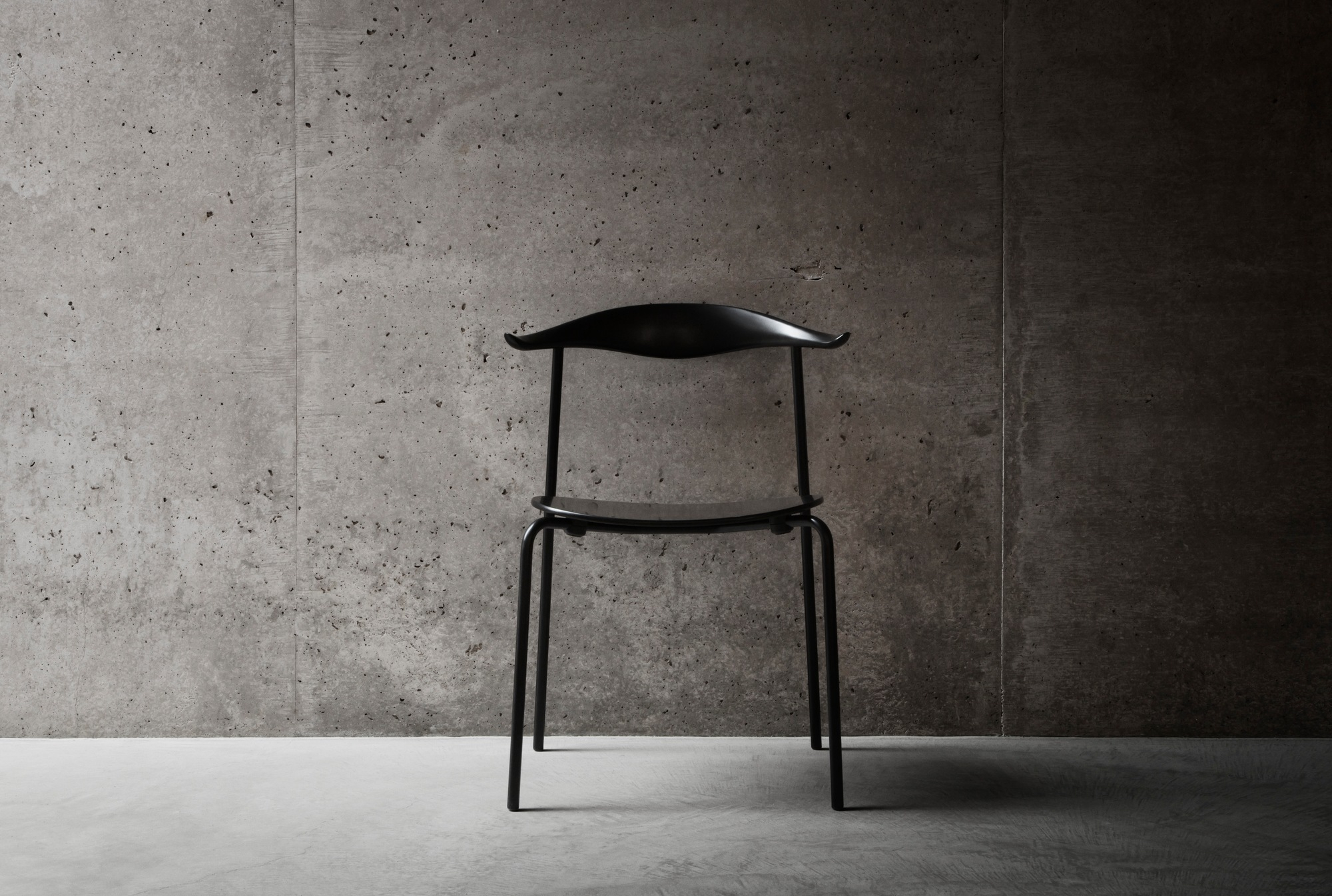 CH88T Stuhl Gestell Stahl schwarz Carl Hansen & Søn