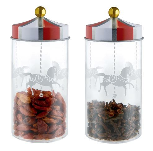 Circus Set aus zwei Gewürzbehältern MW68S2 Alessi