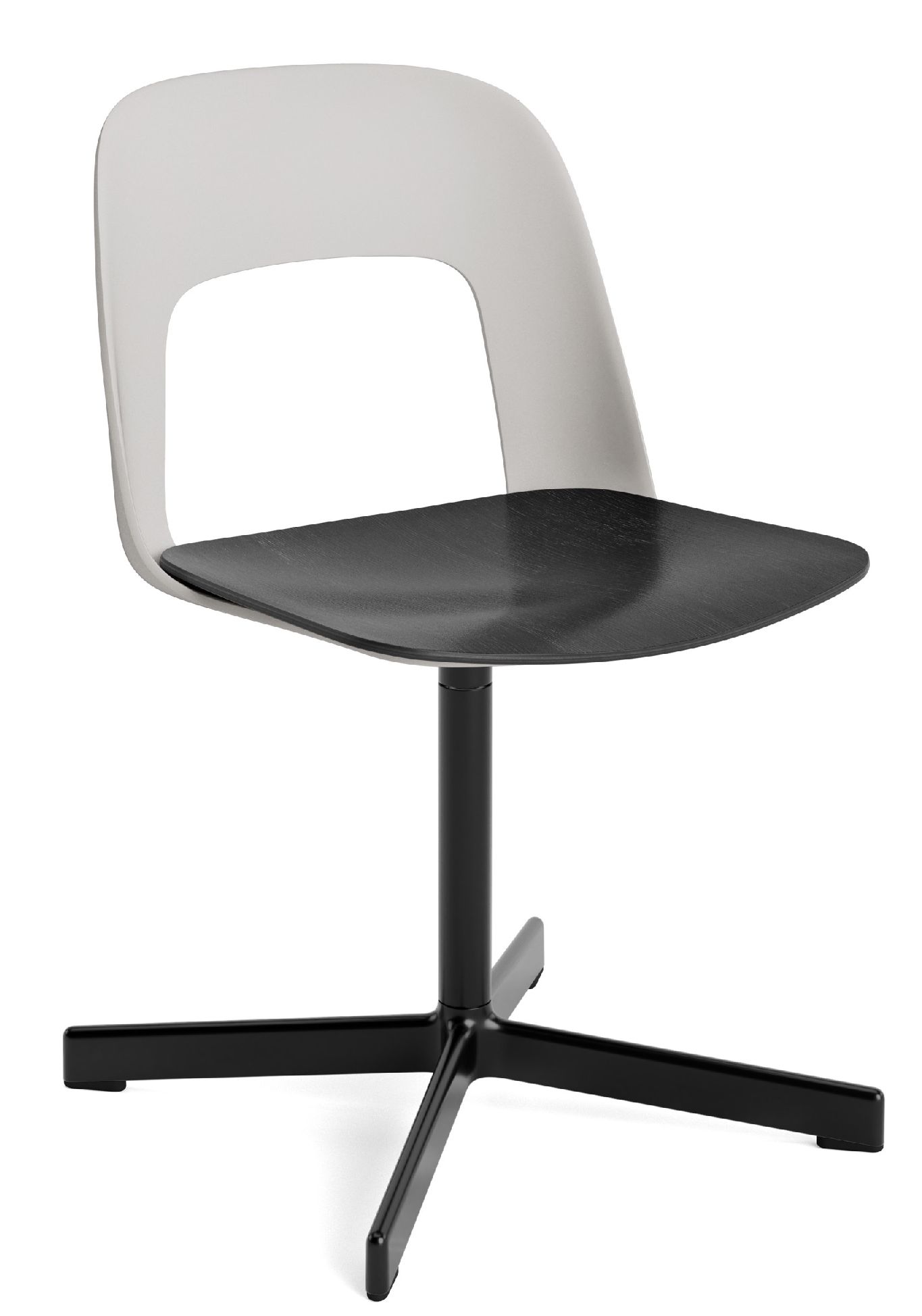 Layout Side Chair 132 4-Stern Drehfuß Stuhl Hay