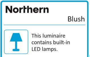 Blush LED Wandleuchte schwarz Northern