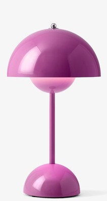 Flowerpot VP9 Portable Akkuleuchte / Tischleuchte mit USB TANGY PINK AndTradition EINZELSTÜCK  