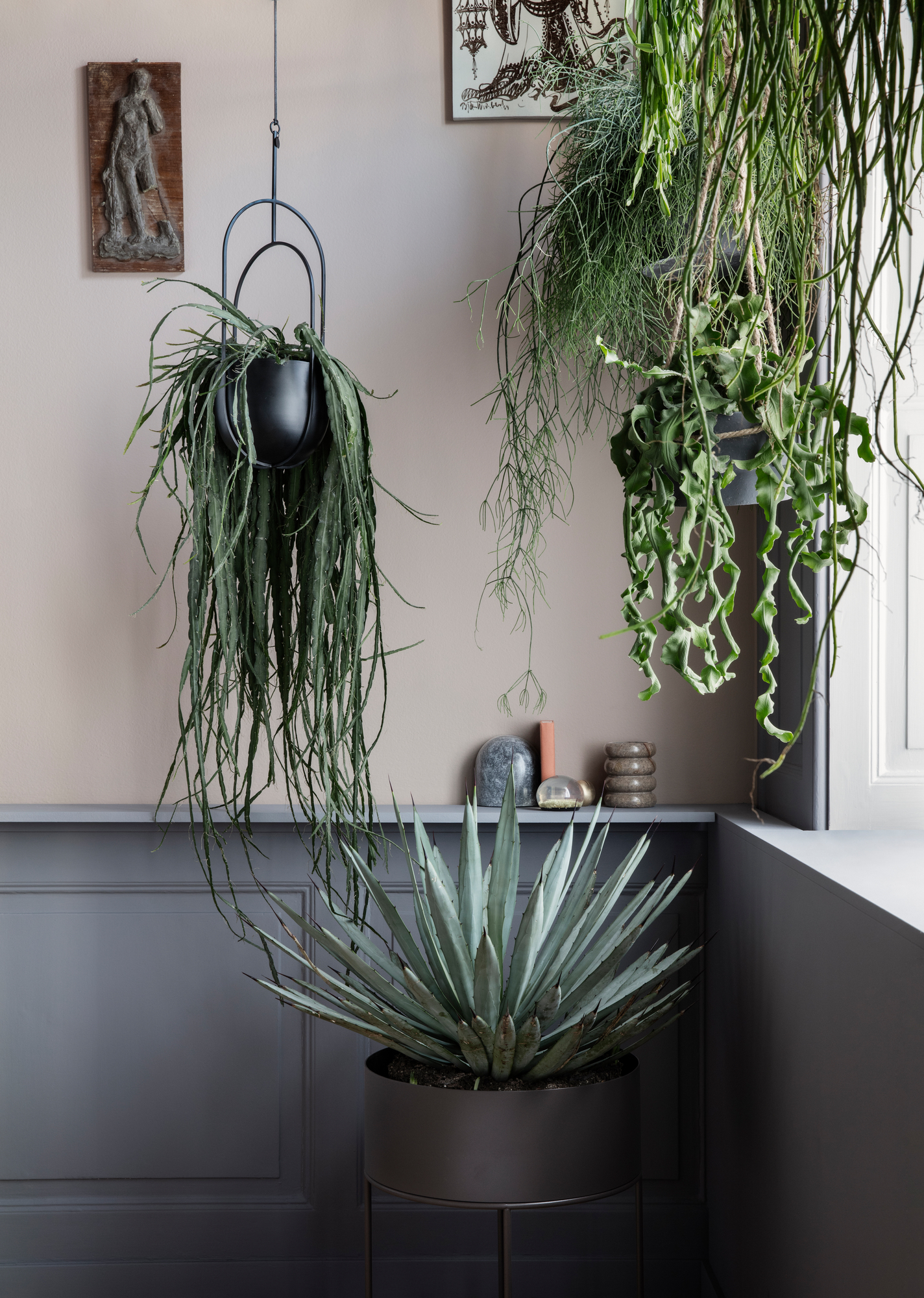 Hanging Deco Pot Blumentopf schwarz Ferm Living EINZELSTÜCK