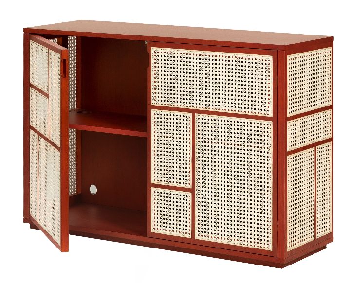 Air Sideboard Design House Stockholm Eiche rot