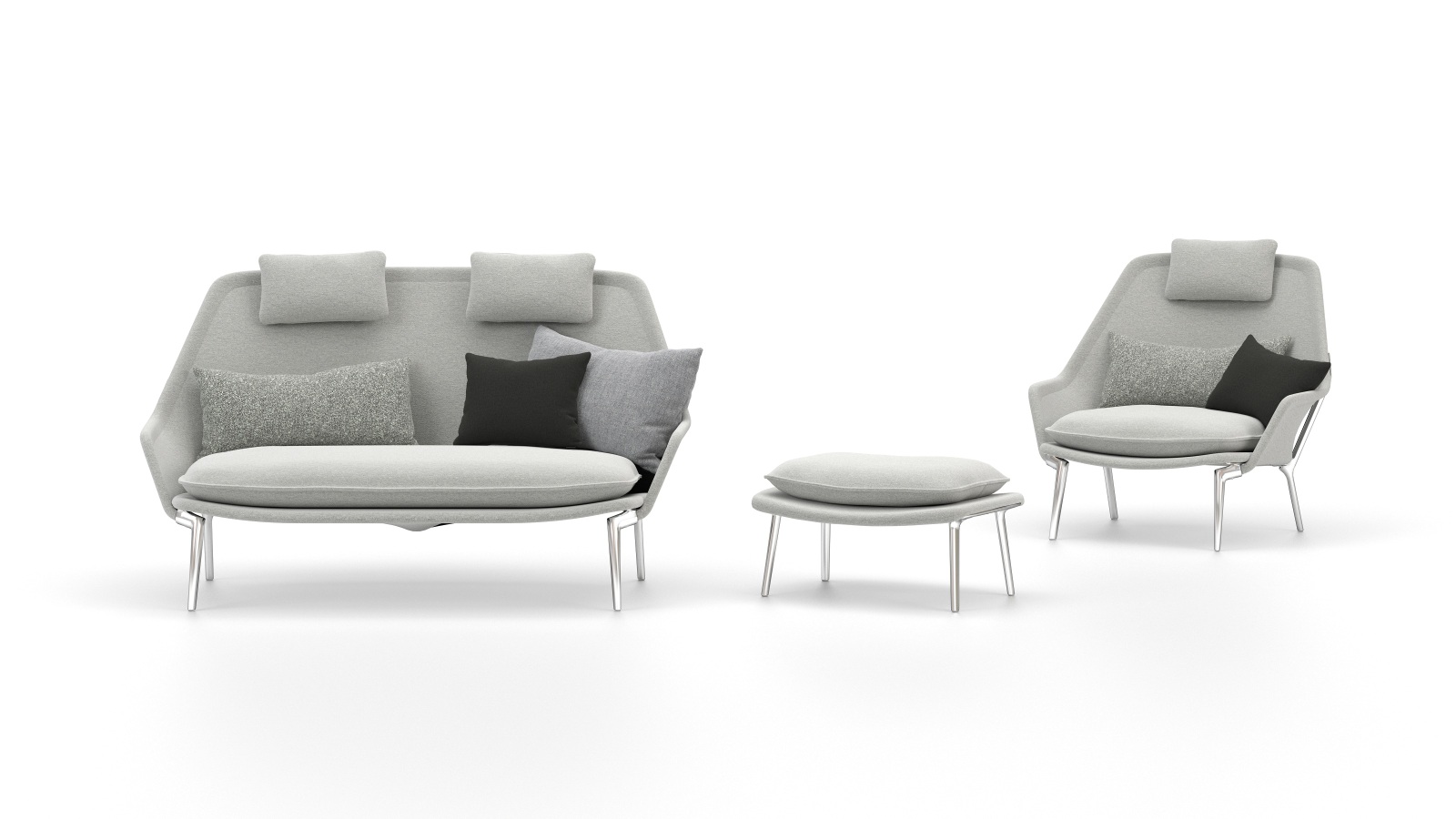 Slow Chair Ottoman Stoff Vitra 