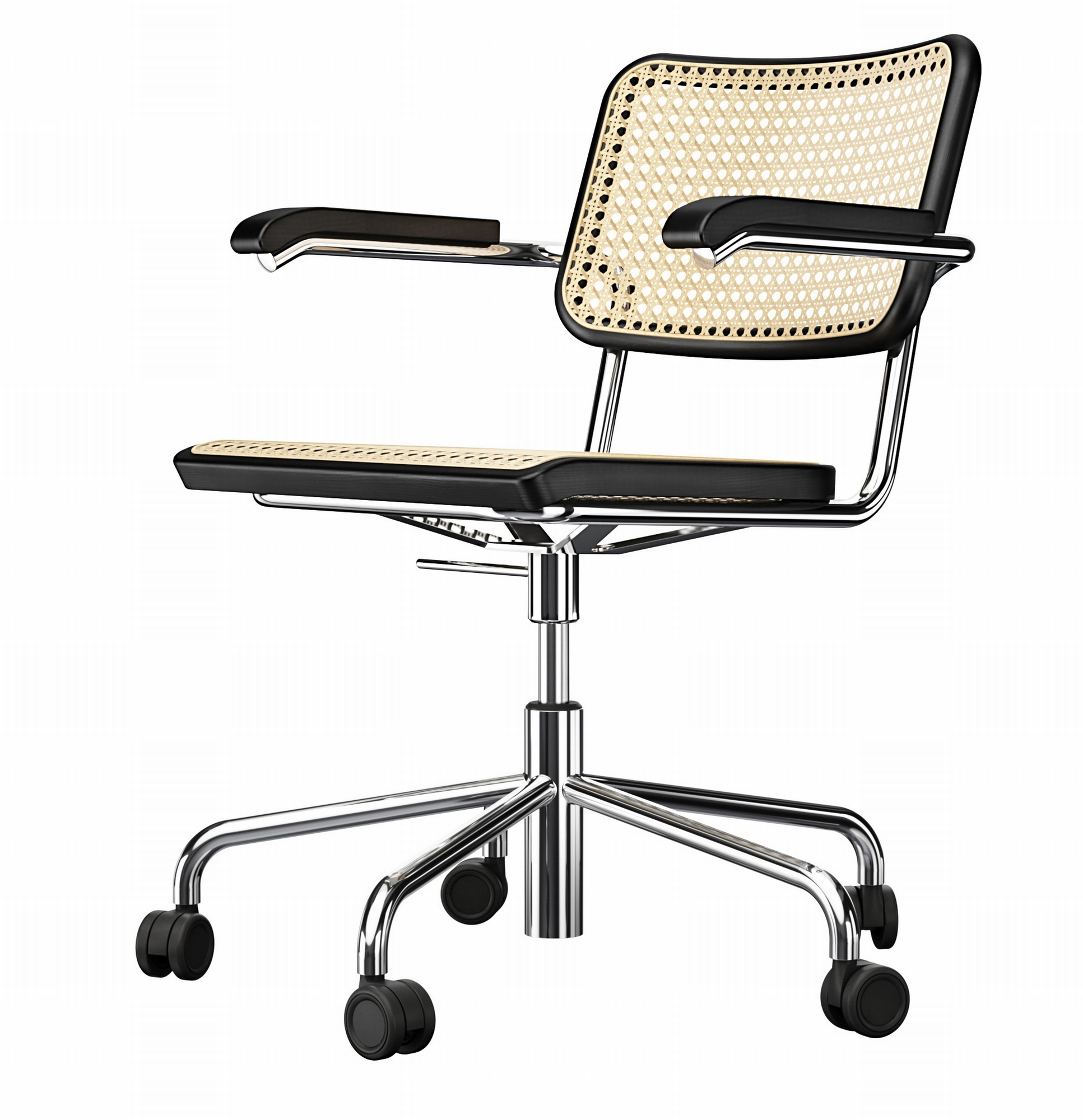 S 64 VDR Atelier Drehstuhl Stahlrohr Thonet
