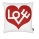 Love Heart, crimson
