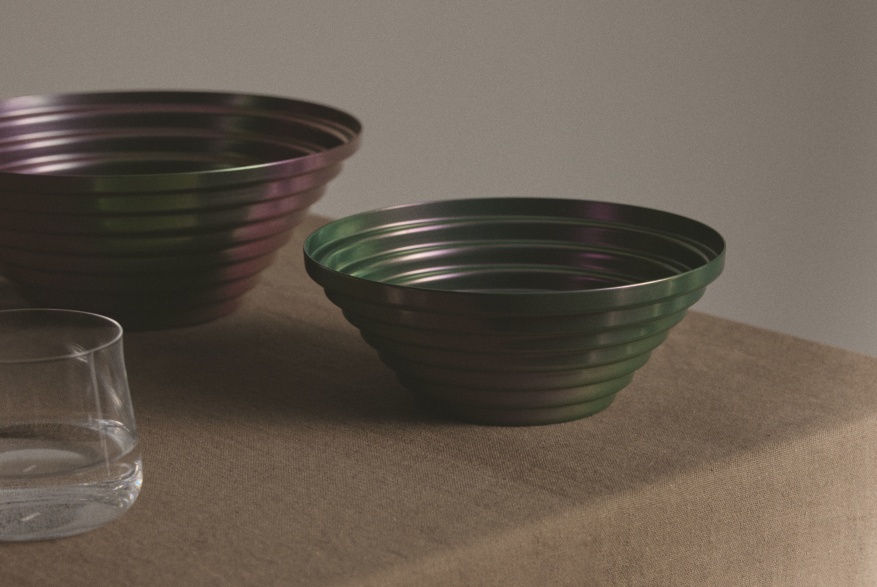 Maya Schale rund Ø 25 cm Purplegreen 7320/25PGR Alessi  
