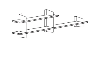 3/ B 100 cm + B 200 cm unten x H 67 cm
