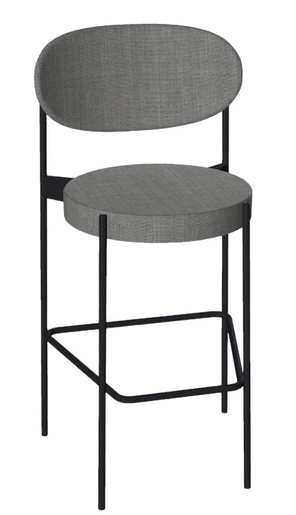 Series 430 Bar Stool Barhocker 75 cm SCHWARZ / REMIX 123 Verpan EINZELSTÜCK