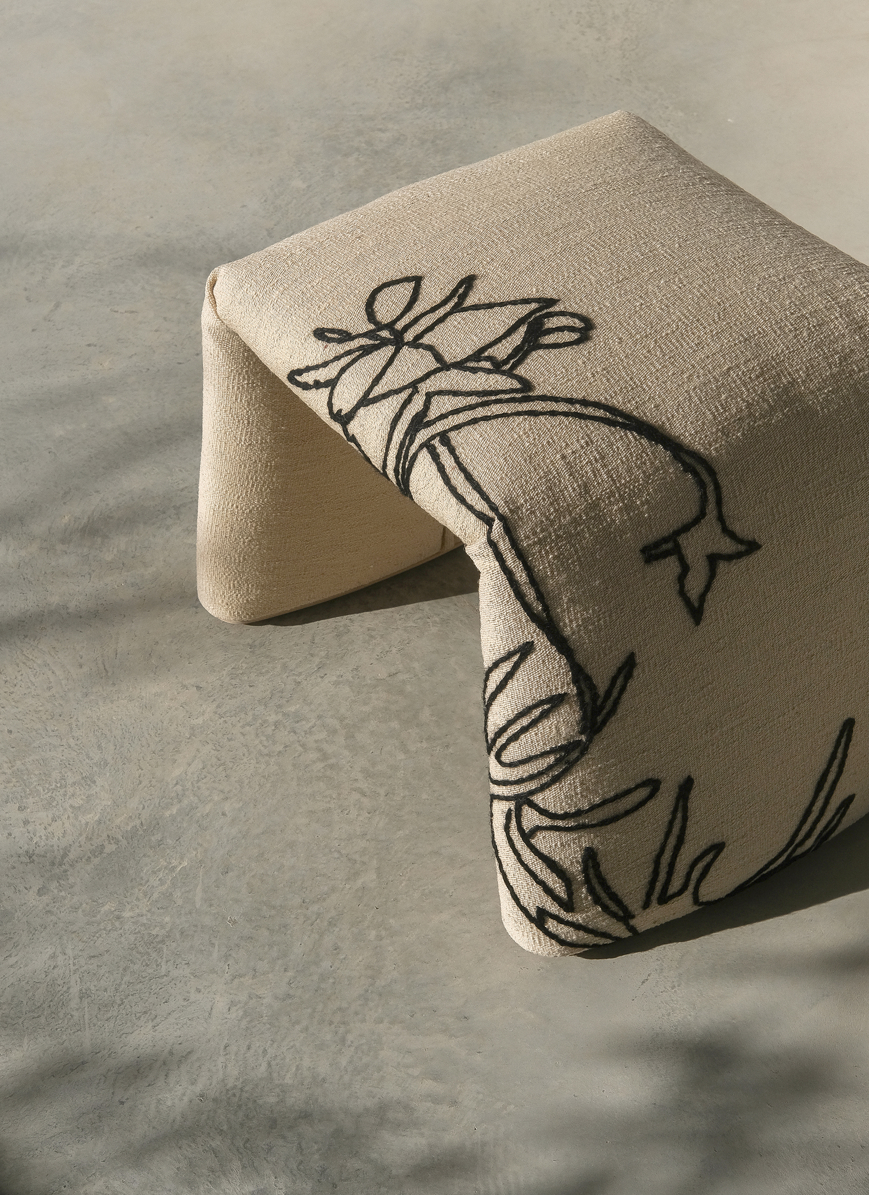 Folded Flower Bench Bank Nanimarquina 
