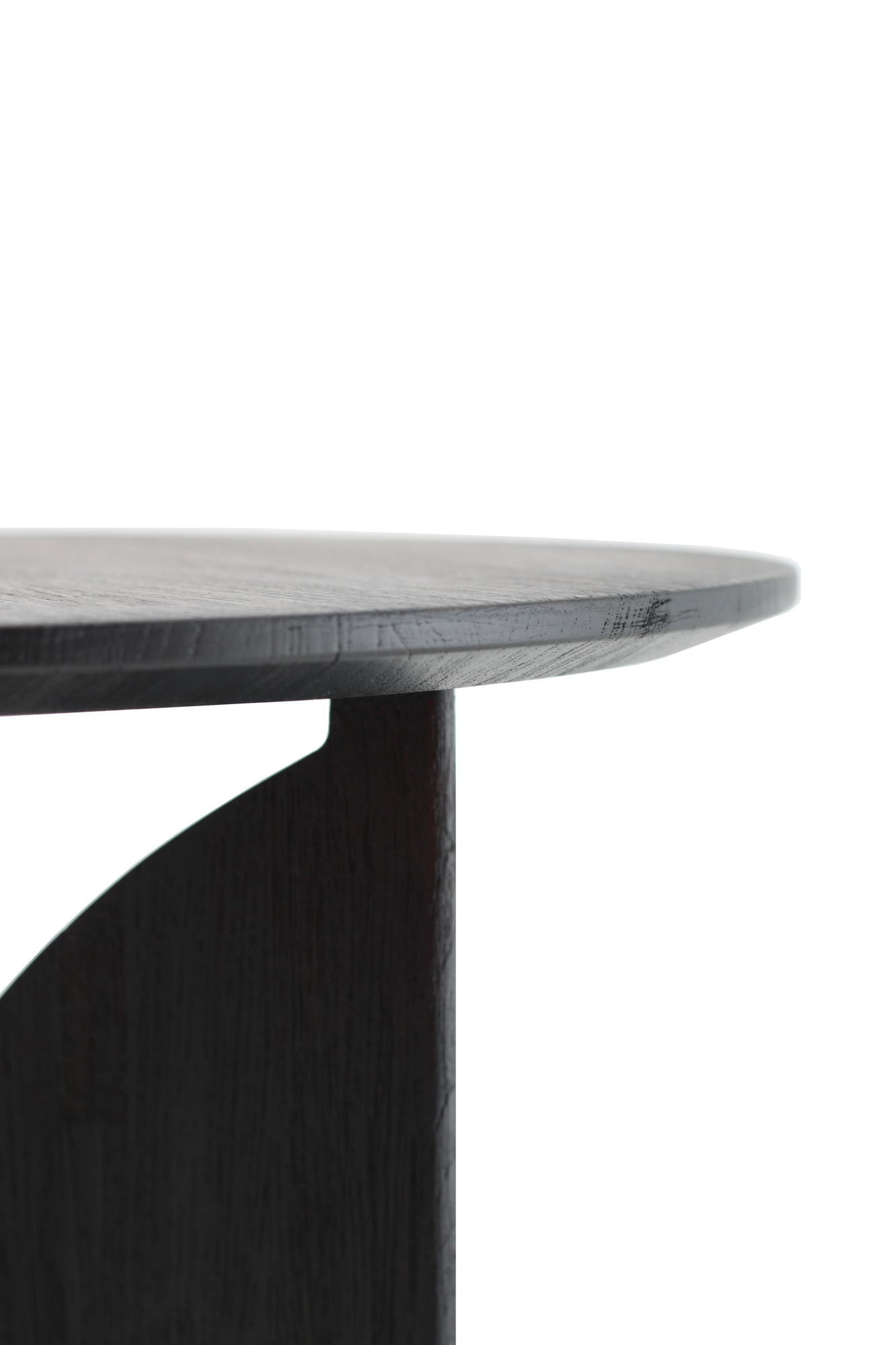 Teak Fin Beistelltisch Schwarz lackiert Ethnicraft