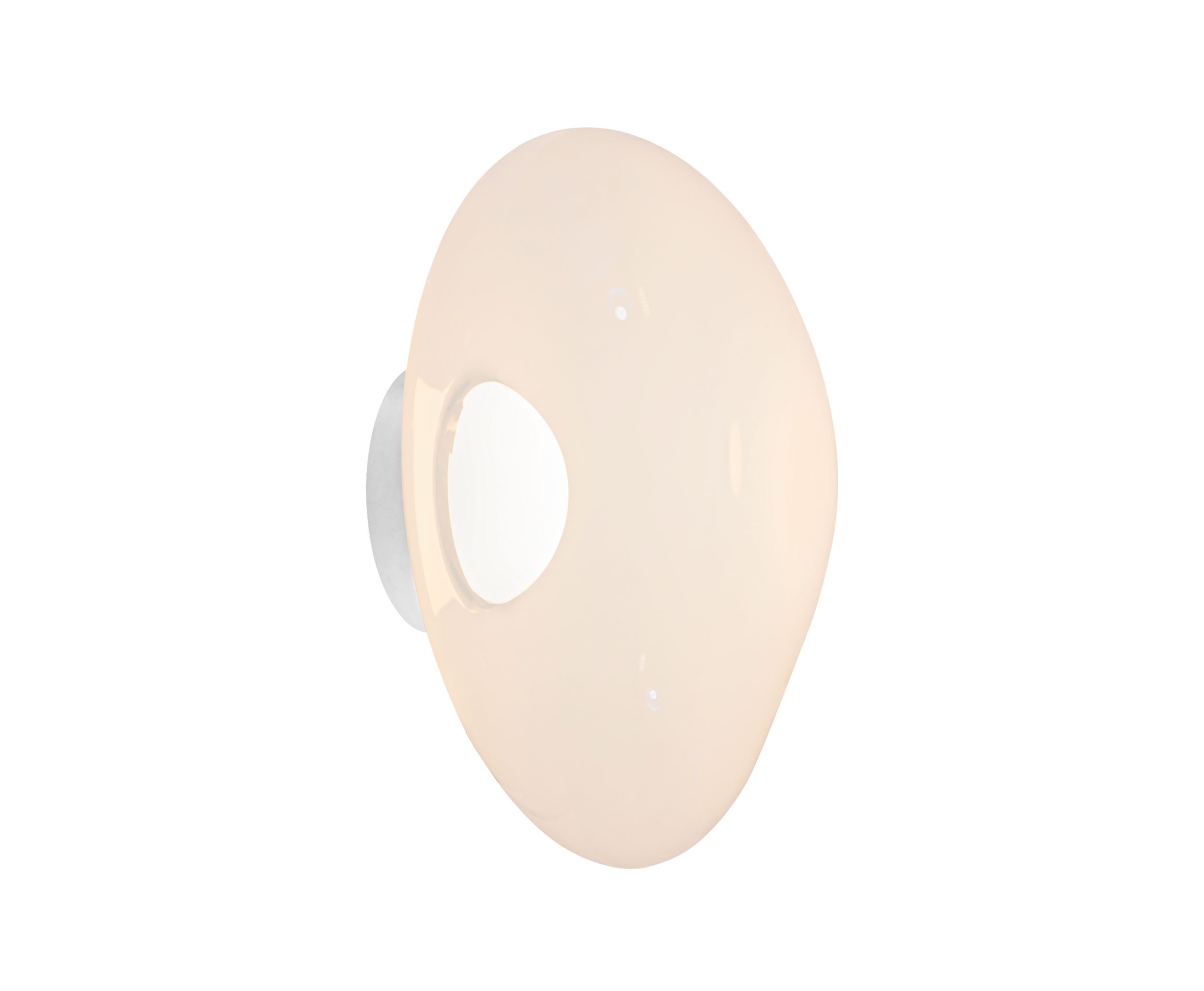 Melt Surface LED-Wandleuchte Opal - Silber Tom Dixon