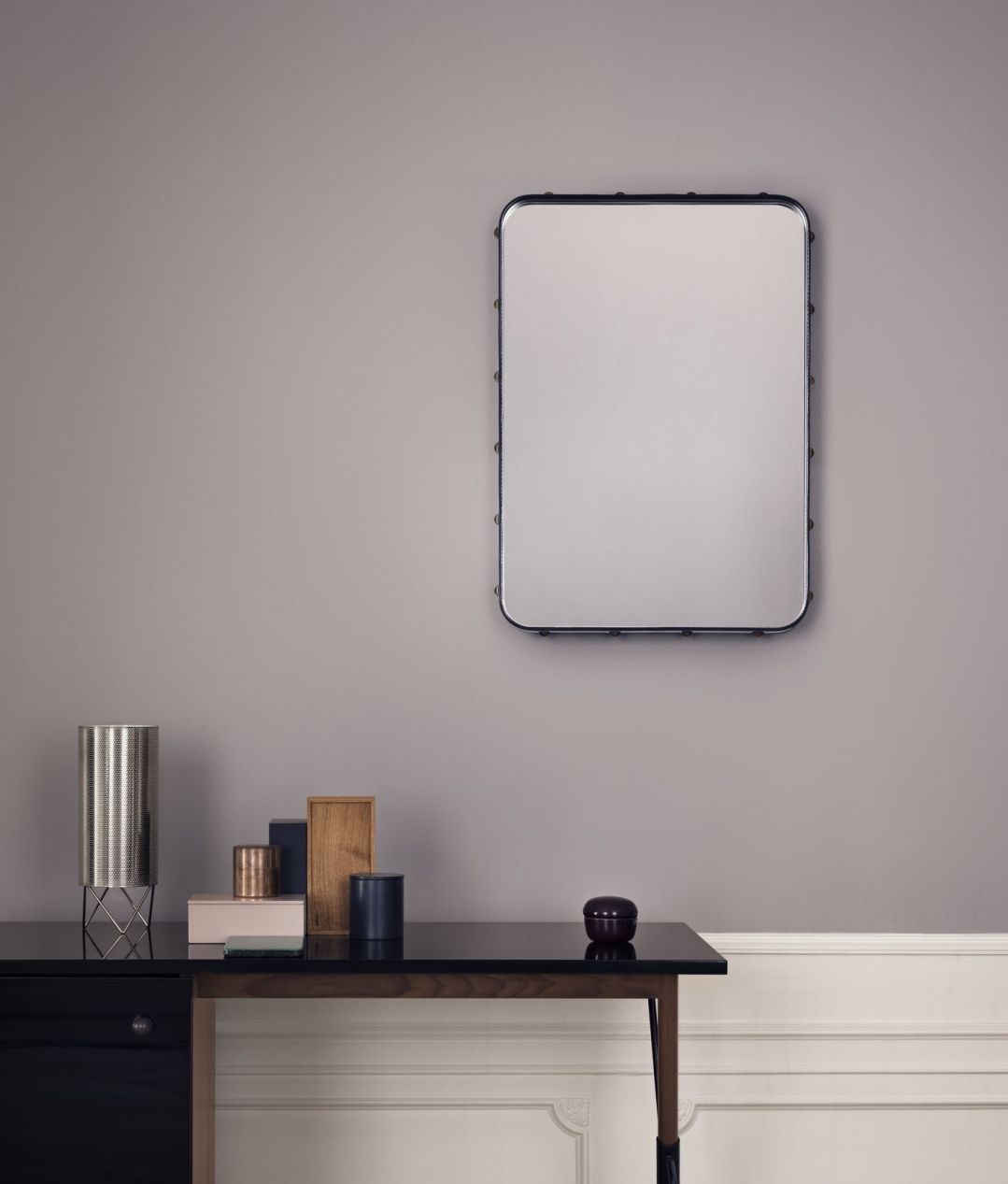 Adnet Rectangular Spiegel medium Gubi