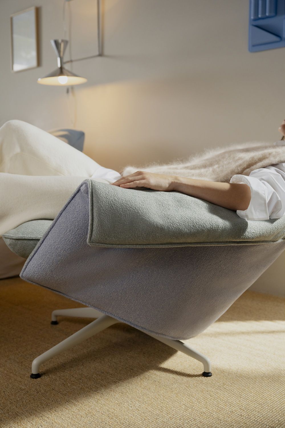 Bascule Highback Sessel mit Ottoman Vitra