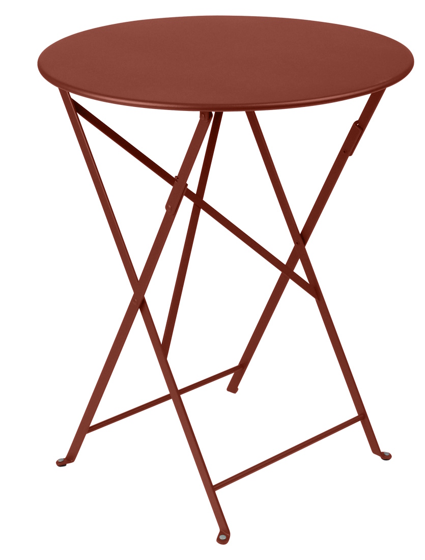 Bistro Outdoor Klapptisch rund 60 cm OCKERROT Fermob EINZELSTÜCK