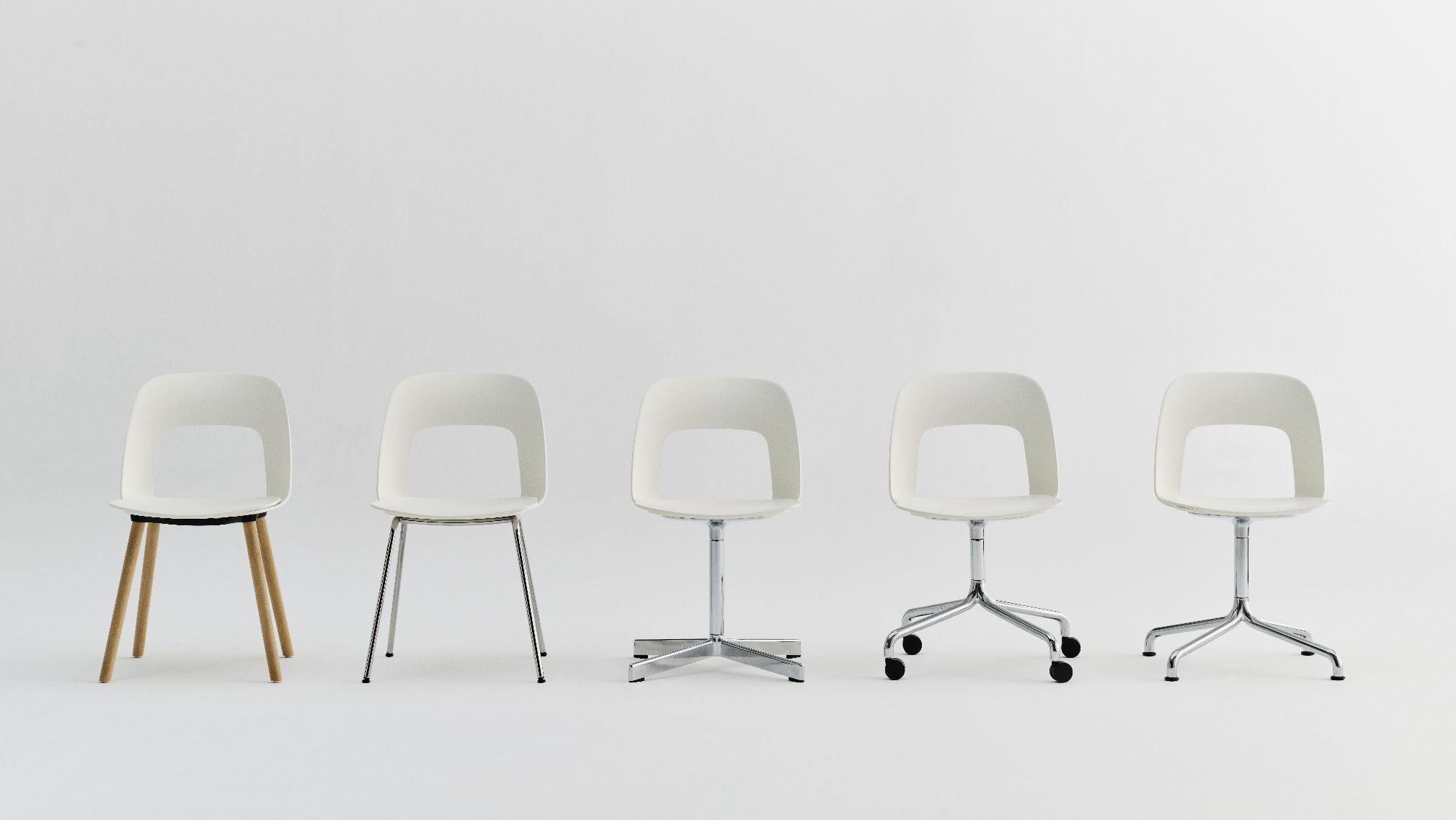 Layout Side Chair 142 5-Stern Drehfuß Stuhl Hay