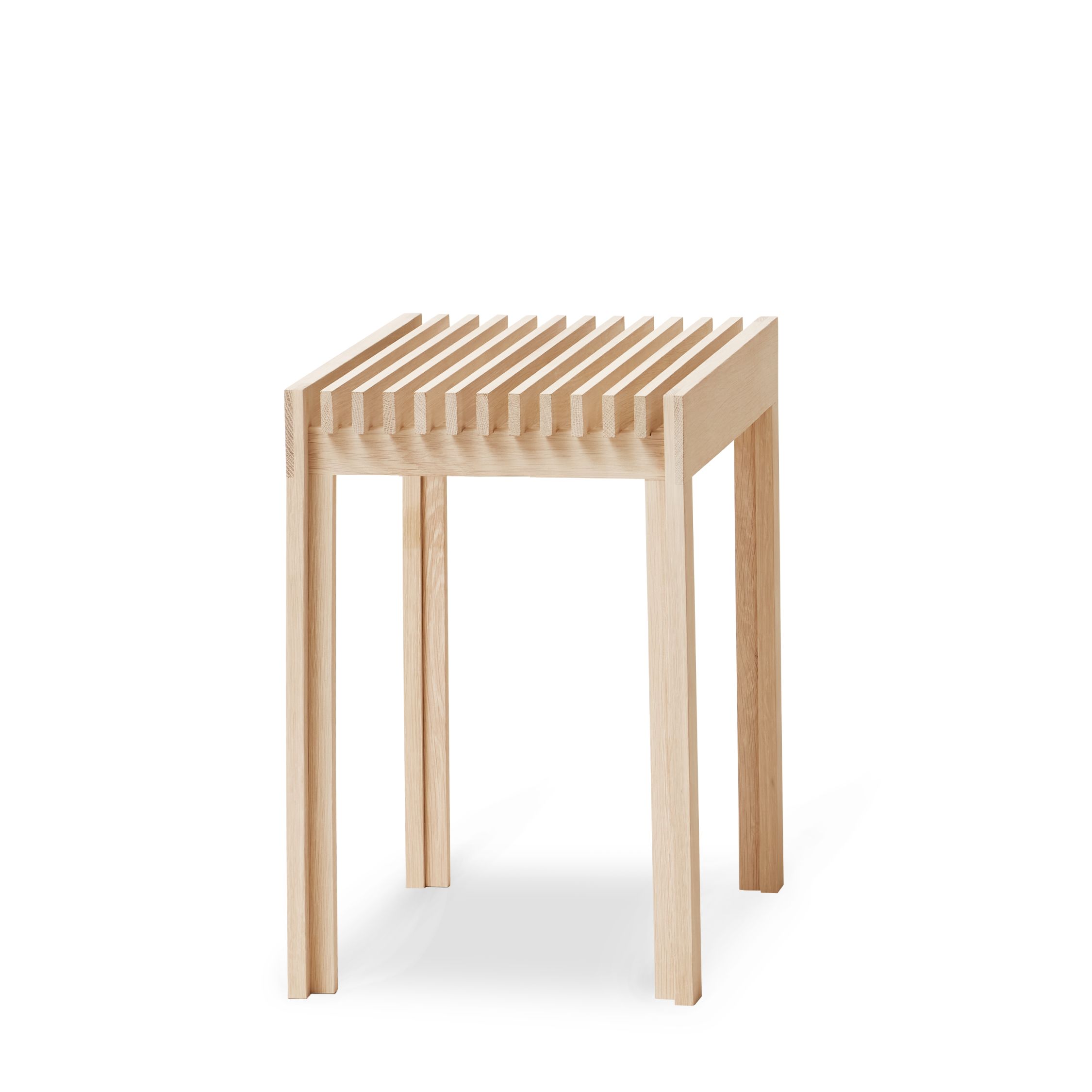 Lightweight Hocker Eiche weiß geölt Form & Refine