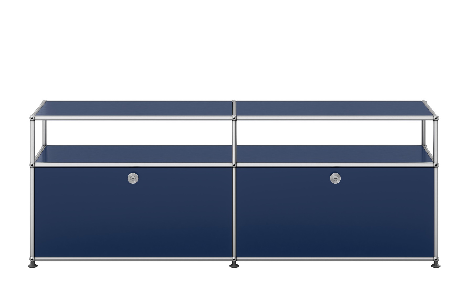 USM Haller Sideboard TV Hi-Fi-Möbel – QUICK SHIP-stahlblau