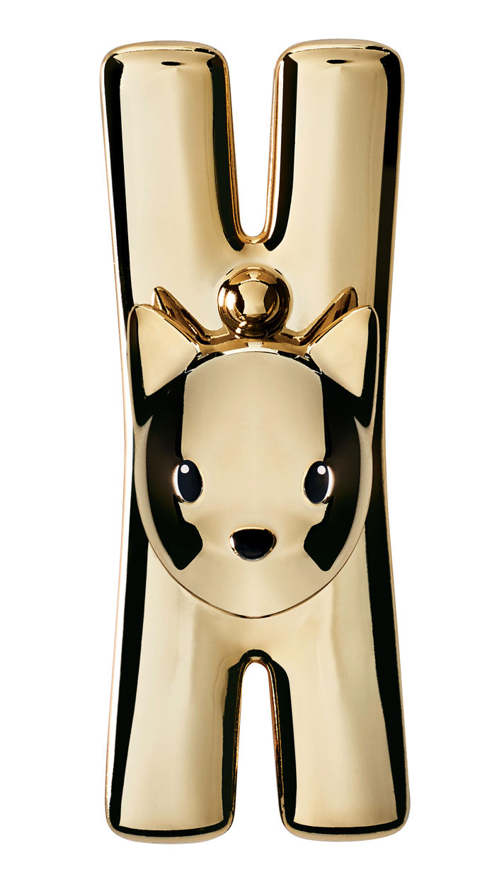 MMI32 Lampo Klammer Gold Alessi EINZELSTÜCK