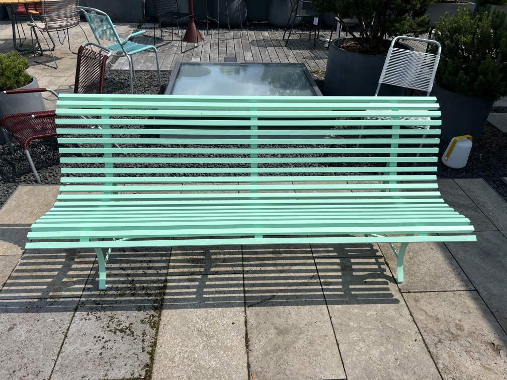 Louisiane Outdoor Gartenbank B 200 cm / GLETSCHERMINZE Fermob AUSSTELLUNGSSTÜCK