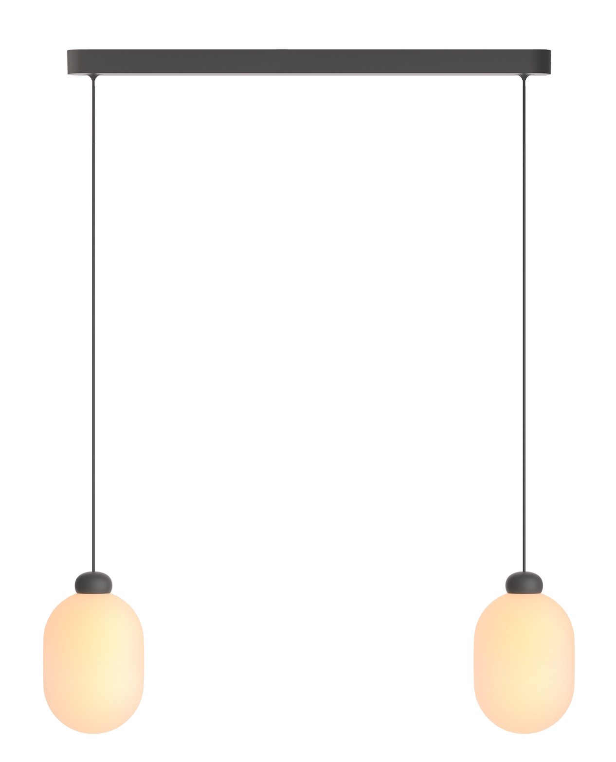 Sun Duo Pendelleuchte Grau